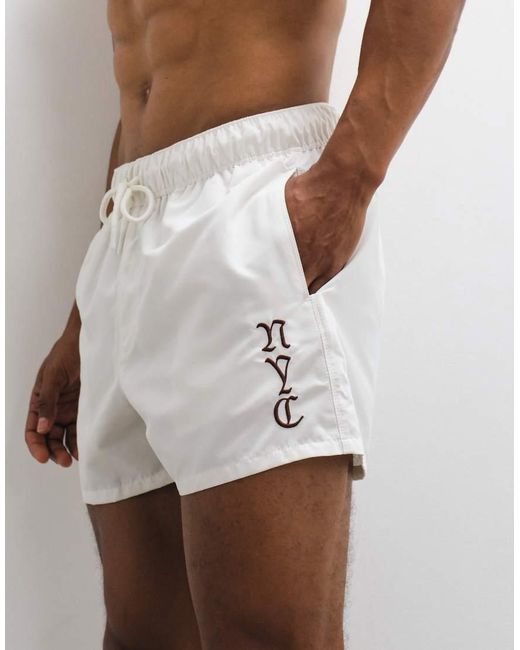 ASOS White Swim Shorts for men