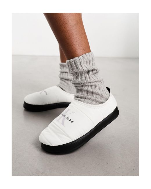 Calvin Klein Gray Home Slippers