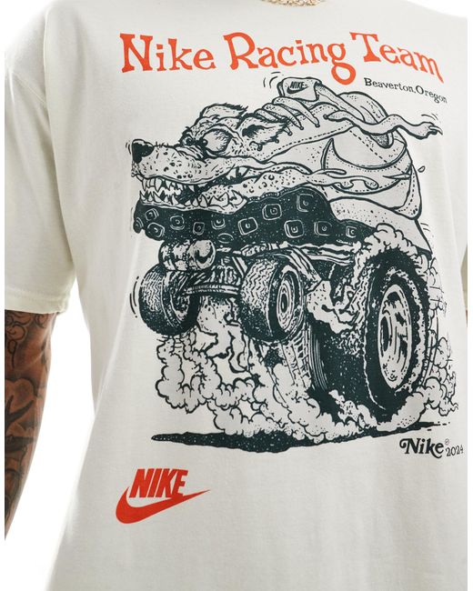 Nike White Graphic T-shirt