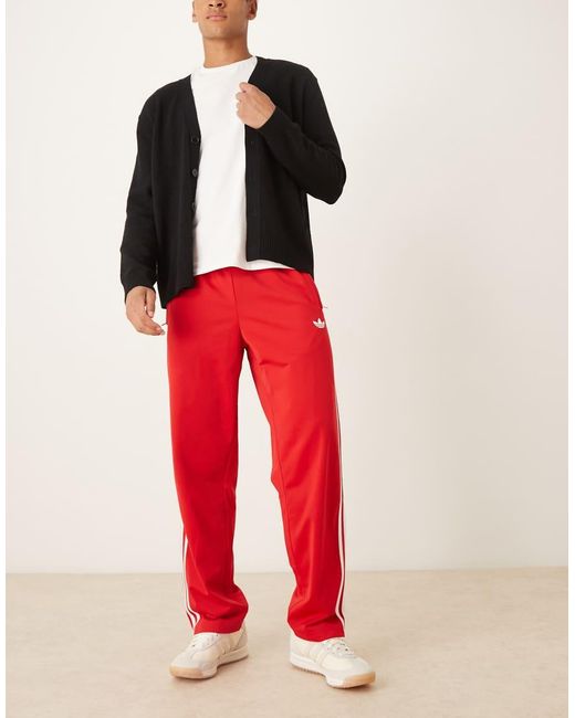Adidas Originals Red Firebird Track Pants for men