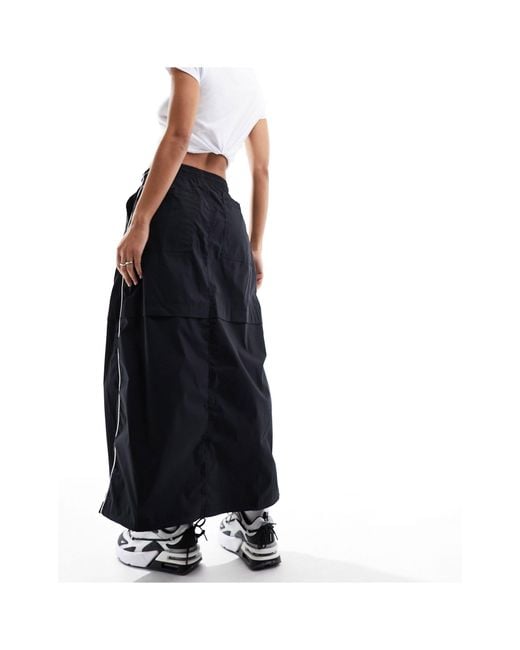 Nike Black Streetwear Woven Parachute Skirt