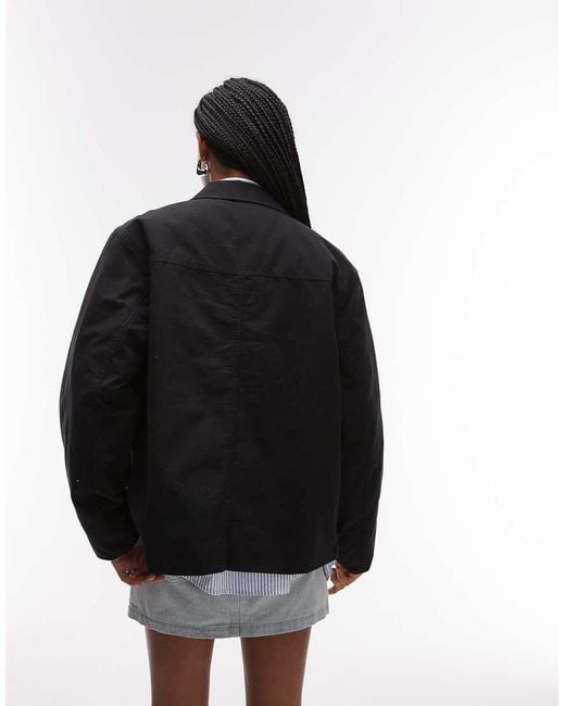 Tommy Hilfiger Black Chore Jacket