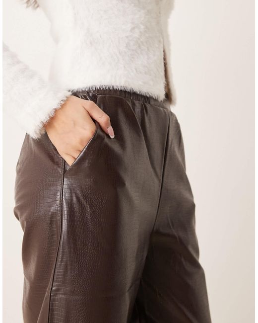 ASOS Natural – barrel leg schlupfhose