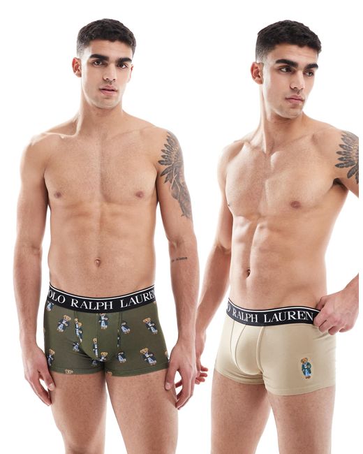 Polo Ralph Lauren – 2er-pack unterhosen, verschiedenfarbig in Multicolor für Herren