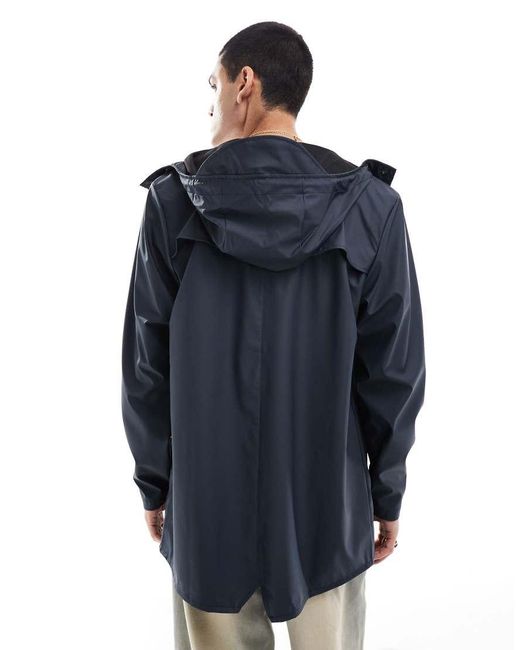 Rains Blue 12010 Waterproof Short Jacket for men