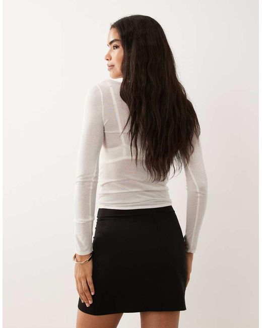 ASOS Black Mini Skirt With Split