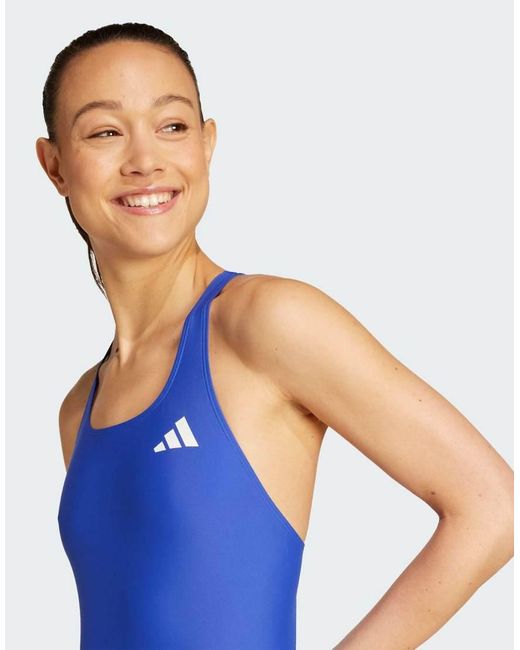 Adidas Originals Blue V-Back Swimsuit