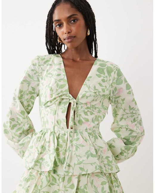 True Decadence Green Ruffle Tiered Maxi Dress