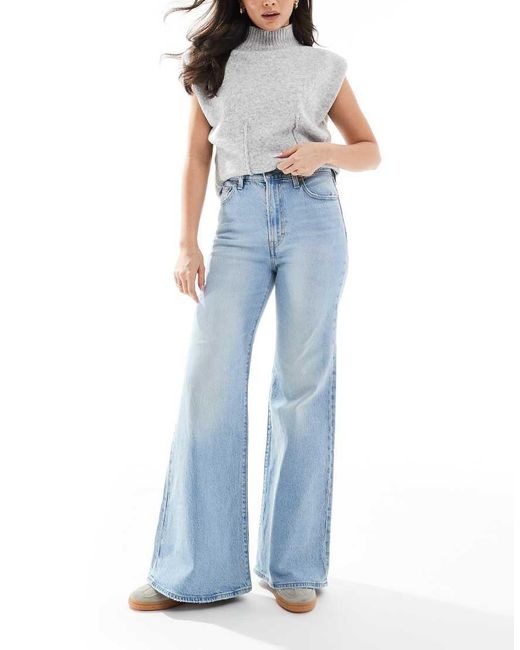 Levi's Blue Ribcage Bells High Rise Flare Jeans