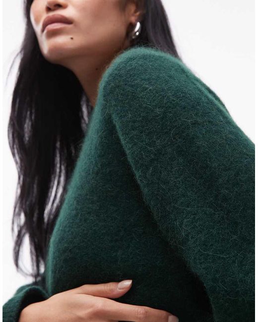 ARKET Green Super Soft Alpaca And Wool Relaxed Sweater