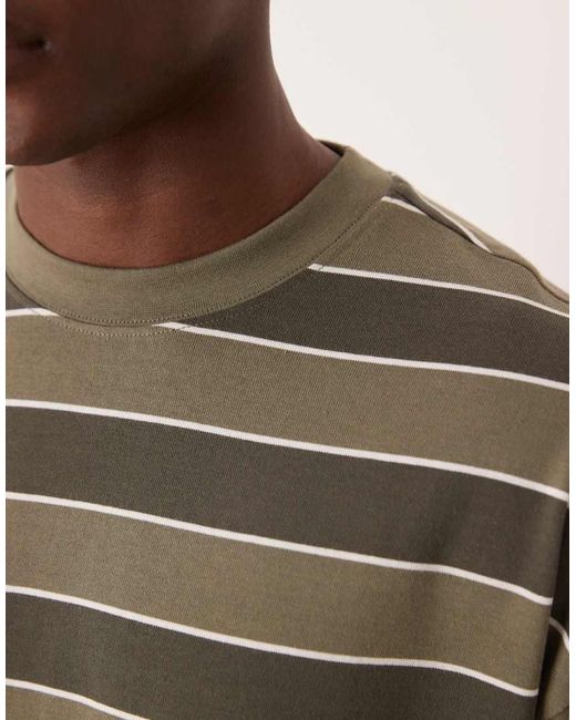 ASOS Green Heavyweight Oversized Long Sleeve T-shirt for men