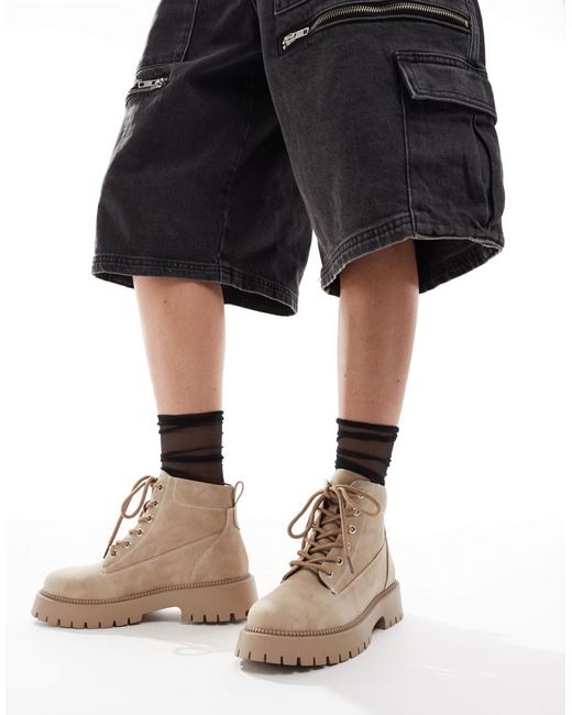SEQWL Black Exton Lace Up Boots