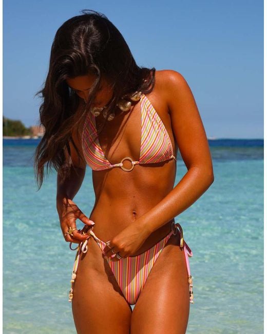 Kulani Kinis Natural Sunshine Sorbet Cheeky Tie Side Bikini Bottom