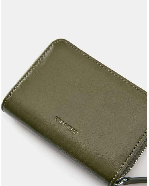 Pull&Bear Green Plain Wallet