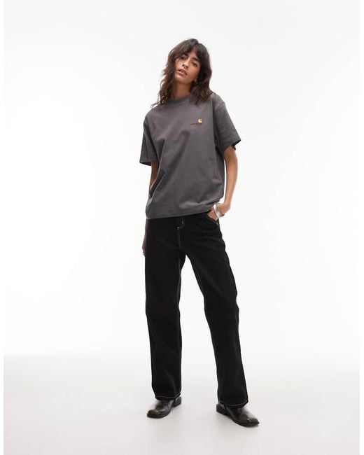 Carhartt American Script in het Gray