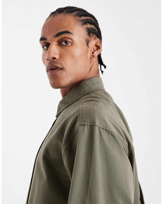 ASOS Green Co-ord Long Sleeve Shirt for men