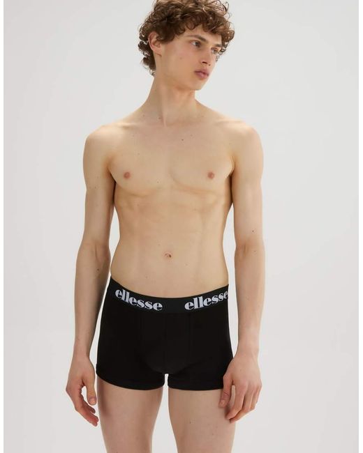 Ellesse Black Barla Trunks (12 Pack) for men