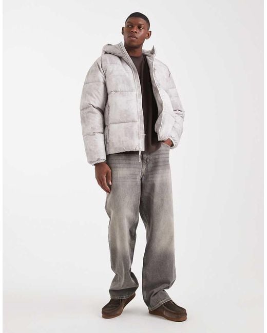 Hollister Natural Hooded Puffer Jacket for men