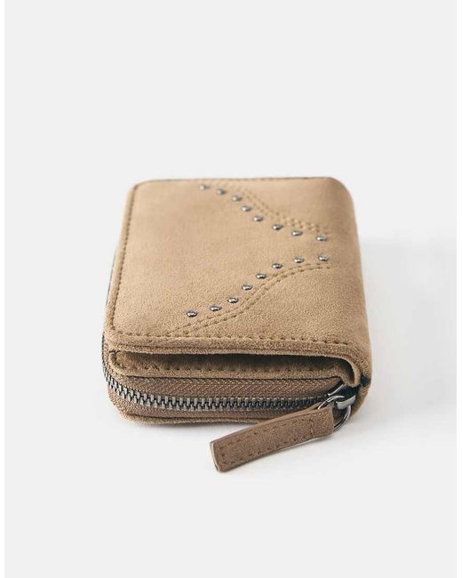 Pull&Bear Natural Studded Wallet
