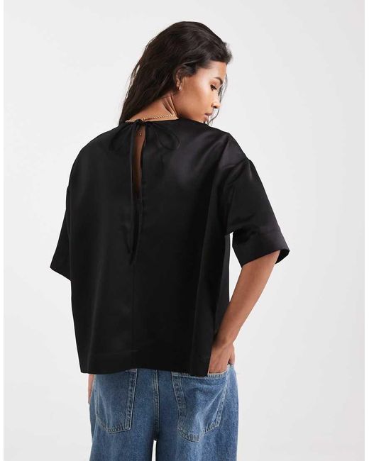 ASOS Black Satin Tee