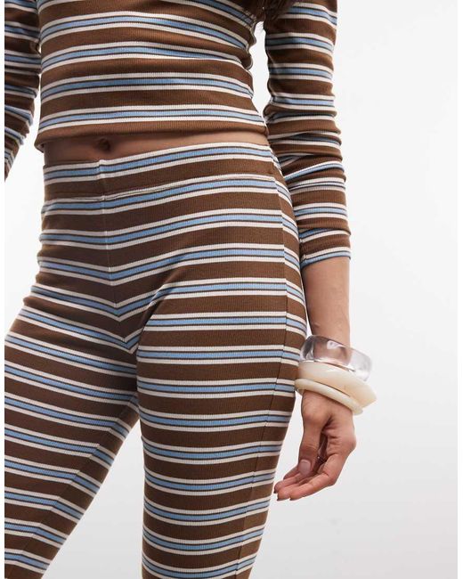 Collusion Multicolor Low Rise Stripe Capri