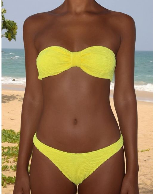 Moda Minx Blue Scrunch Fixed Brazilian Bikini Bottom
