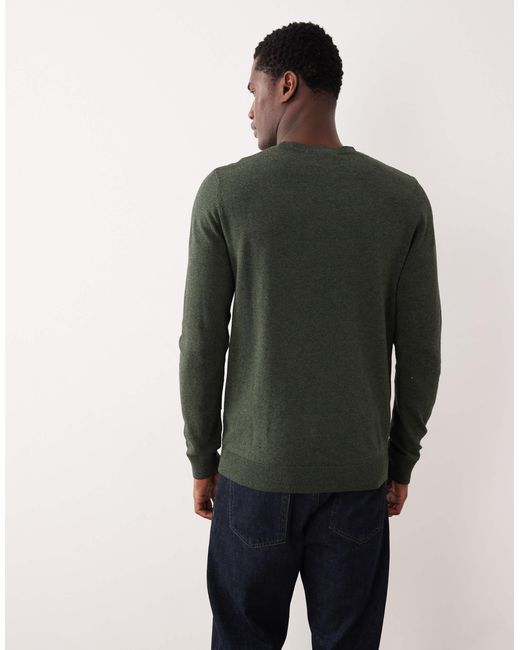 Pull ras SELECTED pour homme en coloris Gray