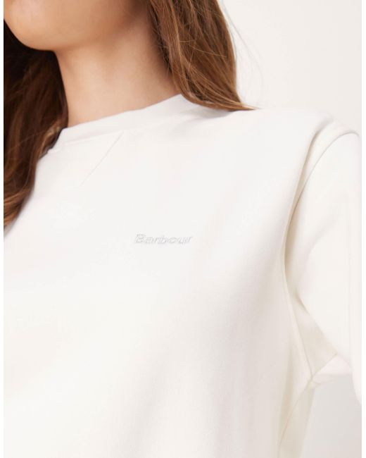Barbour Natural Bede Os Crew Sweatshirt