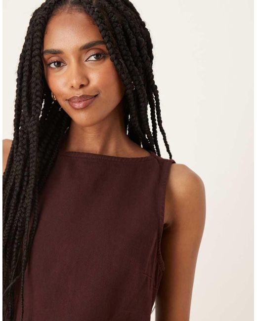 ASOS Purple Denim Mini Shift Dress