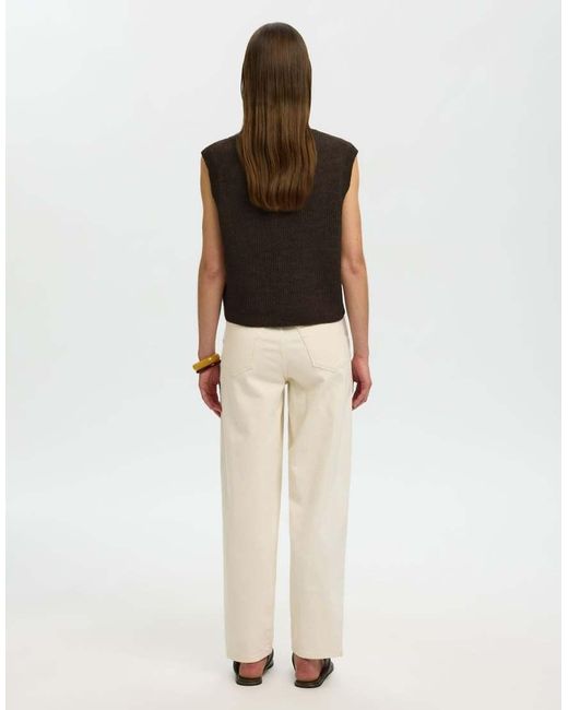 SELECTED Black Knitted Vest