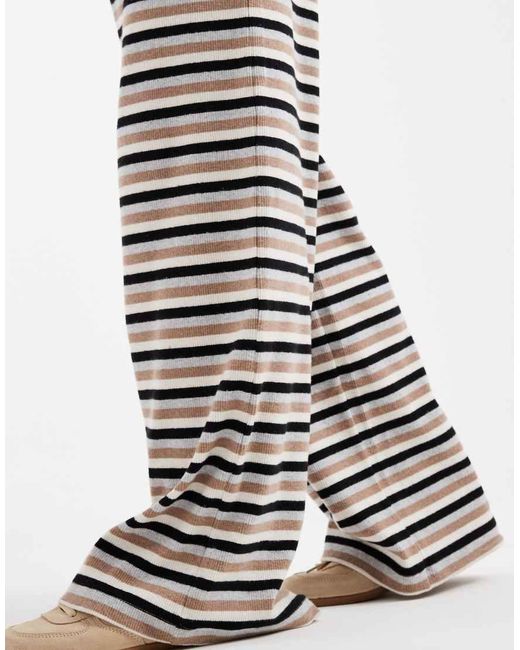 Miss Selfridge White Striped Co-ord Trouser