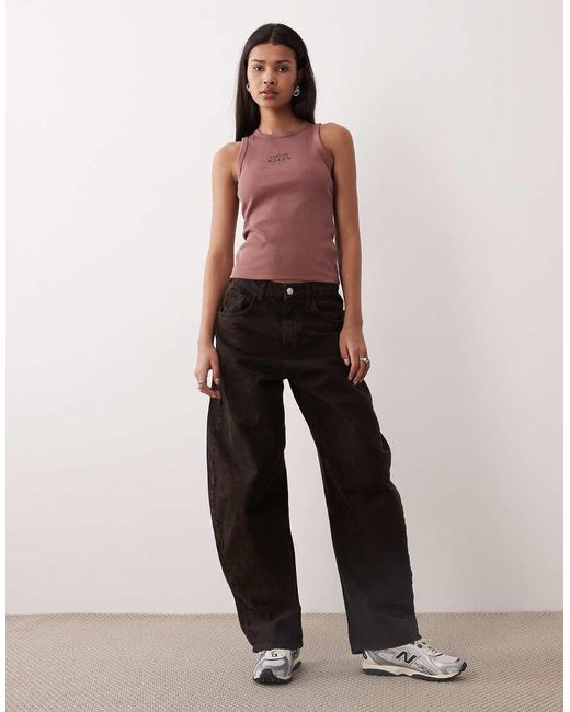 Calvin Klein Brown Crew Logo Tank Top