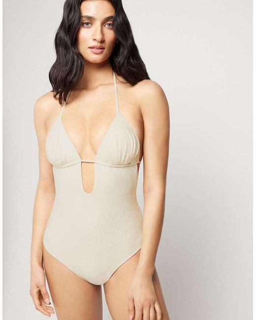 Tezenis Natural Halter Neck Paradise Bay Swimsuit