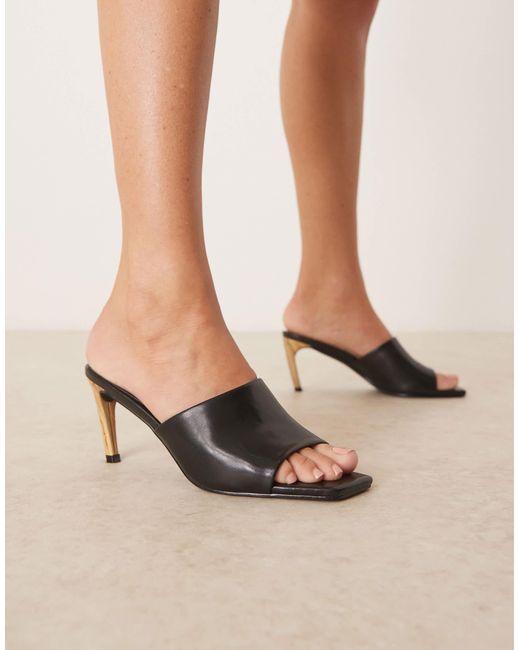 Raid Natural Vera Heeled Mules