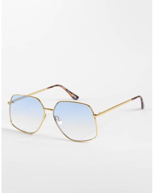 Aire Metallic Altair Angular Aviator Sunglasses