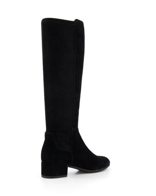 Dune Black Tayla Suede Knee High Boots