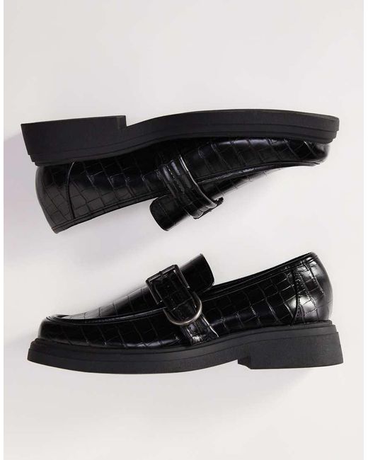 ASOS Black Chunky Loafers for men