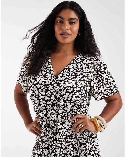 Vero Moda Black Buttondown Maxi Dress
