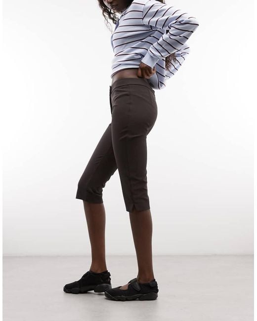 ASOS Multicolor Low Rise Tailored Capri Trousers