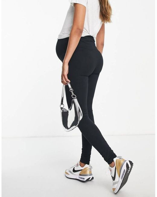 Pack De 2 Leggings Negros De Algodón De Mamalicious Maternity Mama.licious de color Blue