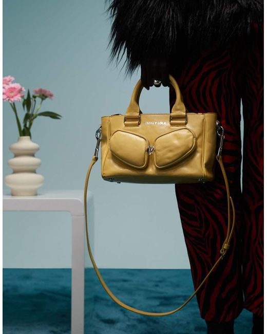 Borsa A Mano Media di Bimba Y Lola in Yellow