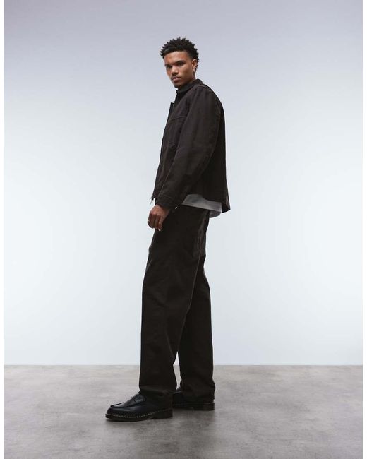 Carhartt Simpele Broek Met Rechte Pijpen in het Brown voor heren