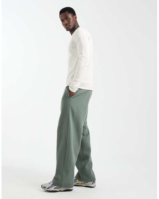 Hollister White baggy joggers for men