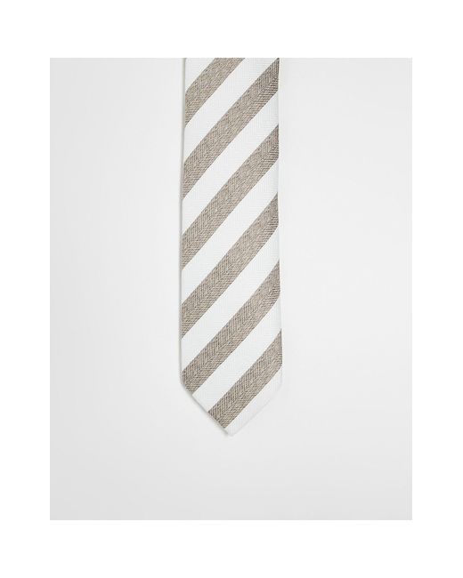 Jack & Jones White Stripe Tie for men