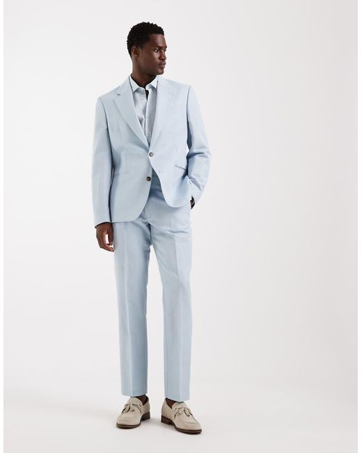 ASOS Blue Slim Suit Jacket for men