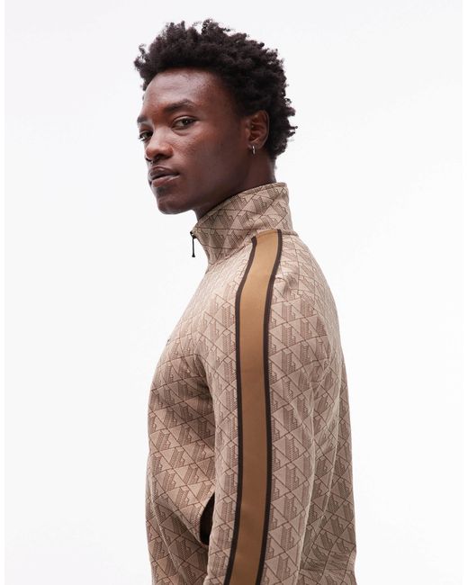 Lacoste – trainingsjacke in Natural für Herren