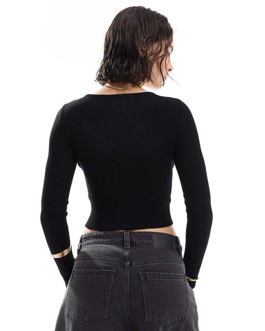 Cotton On Black Asymmetric Cardigan