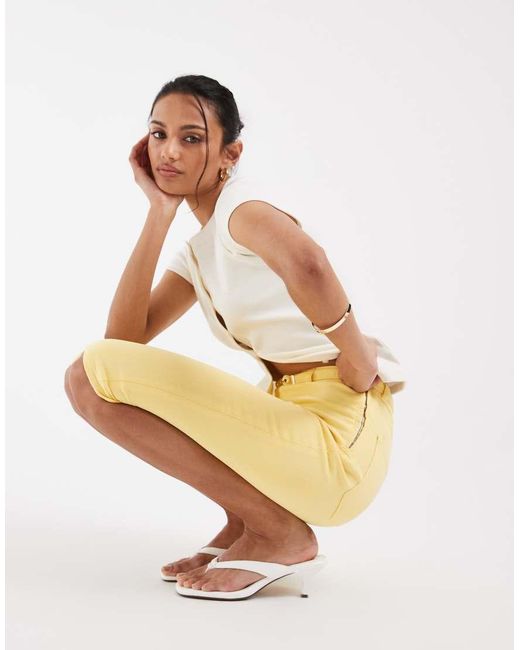ASOS Yellow Capri Jean