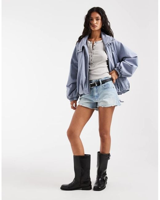 Free People Blue Chelsea Jacket