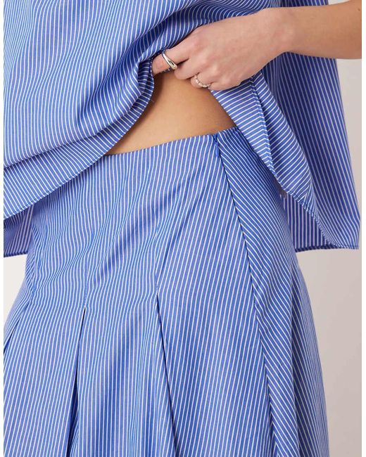 Glamorous Blue Low Rise Midaxi Skirt